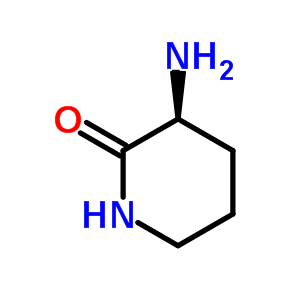 S-3-氨基-2-哌啶酮分子式结构图