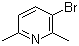 3-溴-2,6-二甲基吡啶分子式结构图