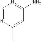 4-氨基-6-甲基嘧啶分子式结构图