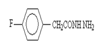 对氟苯乙酰肼分子式结构图