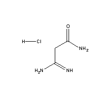 α-脒基乙酰胺盐酸盐分子式结构图