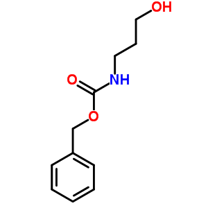 3-(苄氧羰基氨基)-1-丙醇分子式结构图