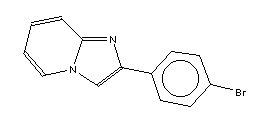 2-(4-溴苯基)咪唑[1,2-a]吡啶分子式结构图