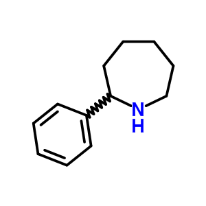 2-苯基氮杂环庚烷分子式结构图