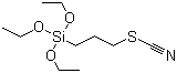 3-硫氰基丙基三乙氧基硅烷分子式结构图