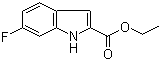 6-氟吲哚-2-甲酸乙酯分子式结构图