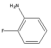 邻氟苯胺分子式结构图