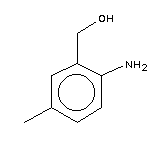 2-氨基-5-甲基苯甲醇分子式结构图