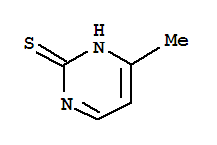 2-巯基-4-甲基嘧啶分子式结构图