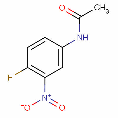 3-硝基-4-氟乙酰苯胺分子式结构图