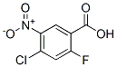 2-氟-4-氯-5-硝基苯甲酸分子式结构图