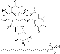 无味红霉素分子式结构图