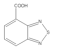 2,1,3-苯并噻二唑-4-甲酸分子式结构图