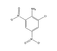 6-氯-2,4-二硝基苯胺分子式结构图