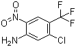 5-氯-2-硝基-4-(三氟甲基)苯胺分子式结构图