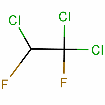 1,2-二氟-1,1,2-三氯乙烷分子式结构图