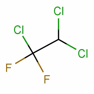 1,2,2-三氯-1,1-二氟乙烷分子式结构图