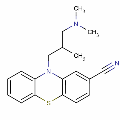 腈异丁嗪分子式结构图