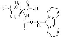 FMOC-L-亮氨酸分子式结构图