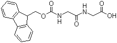 N-芴甲氧羰基-甘氨酰-甘氨酸分子式结构图