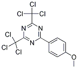 2-(4-甲氧基苯基)-4,6-双(三氯甲基)三嗪分子式结构图