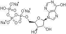 肌苷-5'-三磷酸三钠盐分子式结构图