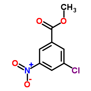 3-氯-5-硝基苯甲酸甲酯分子式结构图