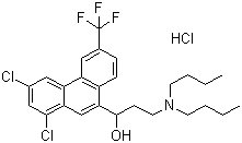 盐酸卤泛群分子式结构图