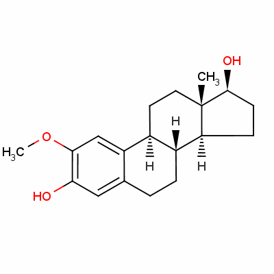 2-甲氧基雌二醇分子式结构图