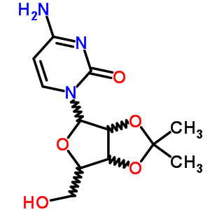 2',3'-O-异亚丙基胞苷分子式结构图