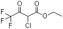 2-氯-4,4,4-三氟乙酰乙酸乙酯分子式结构图