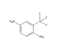 2,5-二氨基三氟化苯分子式结构图