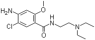 甲氧氯普胺分子式结构图