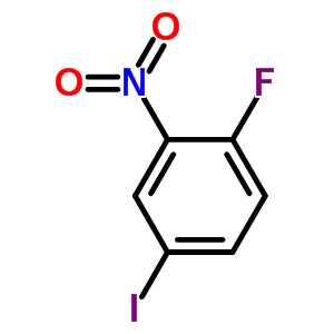 2-氟-5-碘硝基苯分子式结构图