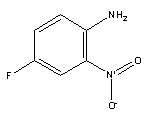 4-氟-2-硝基苯胺分子式结构图