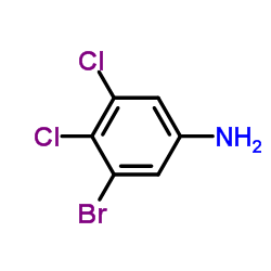 3-溴-4,5-二氯苯胺分子式结构图