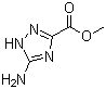 5-氨基-1H-1,2,4-三氮唑-3-羧酸甲酯分子式结构图