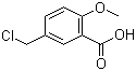 5-(氯甲基)-2-甲氧基苯甲酸分子式结构图