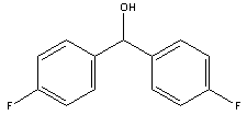 4,4'-对二氟苯甲醇分子式结构图