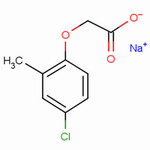 2甲4氯钠盐分子式结构图