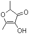 2,5-二甲基-4-羟基-3(2H)-呋喃酮分子式结构图