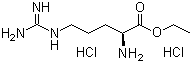 L-精氨酸乙酯盐酸盐分子式结构图