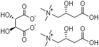 左旋肉碱酒石酸盐分子式结构图