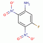 2,4-二硝基-5-氟苯胺分子式结构图