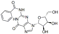 N2-苯甲酰基-D-鸟苷分子式结构图