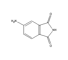 4-氨基邻苯二甲酰亚胺分子式结构图