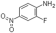 2-氟-4-硝基苯胺分子式结构图