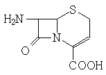 7-氨基-3-无-3-头孢环-4-羧酸分子式结构图