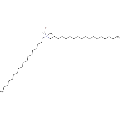 二甲基二(十八烷基)溴化铵分子式结构图