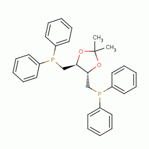 (+)-异丙烯-2,3-二羟-1,4-双二丙基膦丁烷分子式结构图